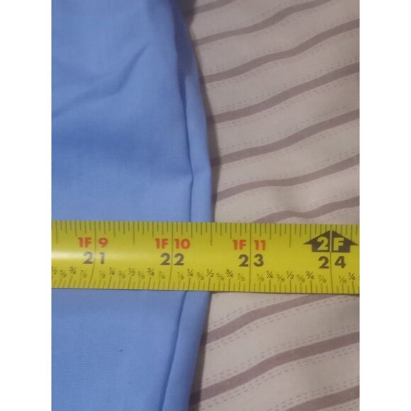 New Stafford Easy Care Travel Men's 16.5 34-35 (XL) Fitted Dress Shirt Blue NWT - Picture 11 of 12